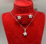 Cumpara ieftin Set Argint Pandativ Si Cercei-- FLOARE - cod SET394F, Argintboutique