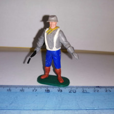 bnk jc Figurina de plastic - copie dupa Timpo - soldat confederat cu pusca