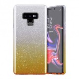 Husa iPhone 12 Pro Max Jelly Color Bling Gold - Protectie Premium Stralucitoare