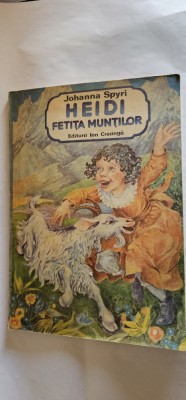 HEIDI FETITA MUNTILOR - JOHANNA SPYRI , STARE FOARTE BUNA . foto