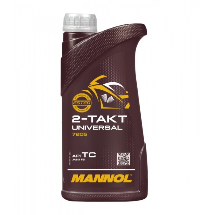 Ulei Motor MANNOL 2-Takt Universal - 1 Litru, Mineral (Moto, Scutere, Fara Fum)