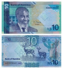 NAMIBIA █ bancnota █ 10 Dollars █ 2025 █ P-20 █ UNC █ necirculata
