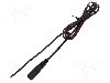 Cablu alimentare DC, cabluri, DC 5,5/2,5 soclu, negru, 3m, WEST POL - S25-TT-T075-300BK