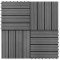 vidaXL Placi de pardoseala, 22 buc., gri, 30 x 30 cm, WPC, 2 mp