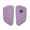 Husa Cheie Auto Kwmobile pentru VW 3 Butoane, Mov, Silicon, KWM000011JU007C