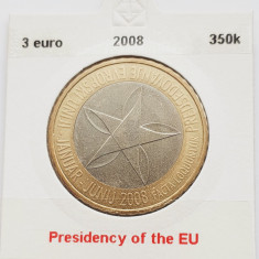 2236 Slovenia 3 Euro 2008 European Union Presidency km 81