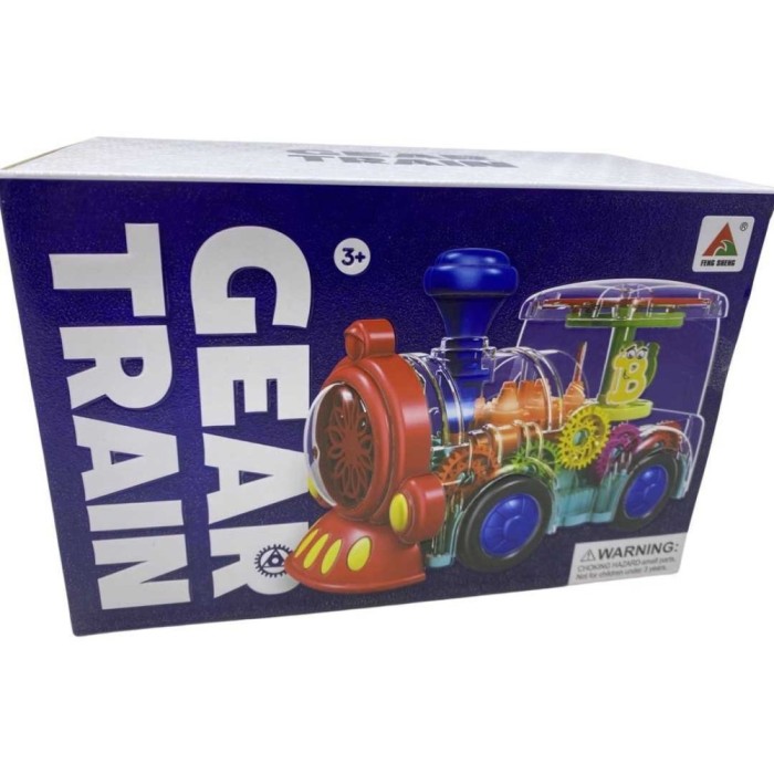 Tren transparent de jucarie