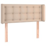 Cumpara ieftin Tablie pat cu aripioare cappuccino 93x16x78/88 cm piele eco