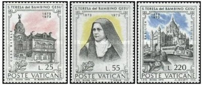 Vatican 1973 - Sct. Theresia serie neuzata foto