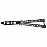 Briceag fluture, Scared Skulls, pentru antrenament, 22 cm, argintiu