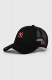 Cumpara ieftin New Era sapca culoarea negru, cu imprimeu, NEW YORK YANKEES