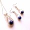 set bijuterii ,pandant si cercei cu lapis lazuli 38573