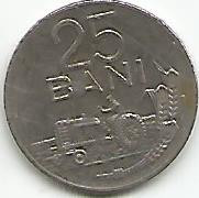 No(2) moneda-ROMANIA-25 bani 1966 foto