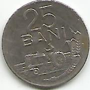 No(2) moneda-ROMANIA-25 bani 1966