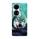 Husa compatibila cu Huawei Nova Y70 model Aggressive wolf, Silicon, TPU, Viceversa, Transparent, Carcasa