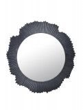 Oglinda Yamir, Bizzotto, &Oslash; 62 cm, aluminiu/sticla, negru
