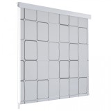 VidaXL Roletă perdea de duș 120x240 cm Model pătrate