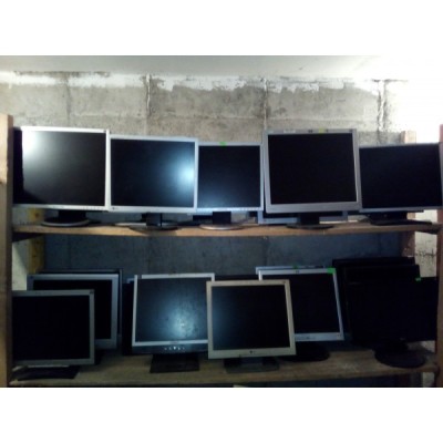 Lot 20 monitoare LCD calculator defecte LG, Samsung, HP, Dell diagonale 22-19-17-15 foto