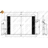 Condensator climatizare, Radiator clima Chevrolet Lacetti (J200), Nubira; Daewoo Lacetti Hatchback (Klan), Nubira (Klan) Nrf 35573