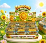 Jucarie antistres Squishy Floarea Soarelui crunchy moale si elastica