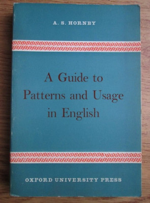 A. S. Hornby - A Guide to Patterns and Usage in English foto