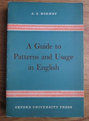 A. S. Hornby - A Guide to Patterns and Usage in English foto