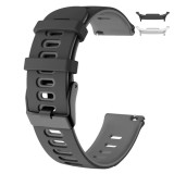 Curea din silicon compatibila cu Samsung Galaxy Watch8 44mm, Sable Black