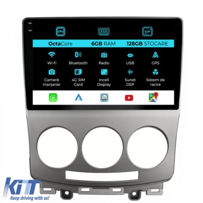 Navigatie Dedicata Mazda 5 (2005-2010), 9Inch, 6Gb Ram, 128Gb Stocare, Carplay Performance AutoTuning foto