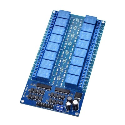 Modul releu cu 16 canale 12V cu izolator optic pentru Arduino foto