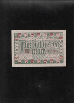 Rar! 50000 50 000 marci mark Wurttemberg 1923 seria010215 foto