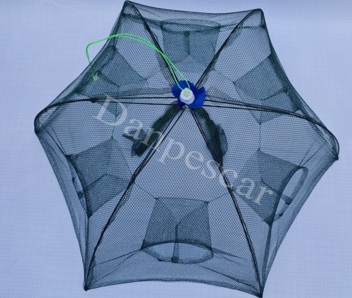 HALAU Cr&acirc;snic Varsa tip umbrela pentru raci si pestisori cu 6 intrari 90 x 90cm