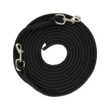 Cordon de dresaj Double Lunge Soft 17 m, culoare negru &ndash; pentru antrenament cai