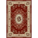 Covor Model Lotos 568-210, Marime 50 x 80 cm, Rosu, Inaltime Fir 8 mm, Antialergic, Polipropilena, Living, Dormitor, Sufragerie, Birou