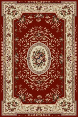 Covor Model Lotos 568-210, Marime 50 x 80 cm, Rosu, Inaltime Fir 8 mm, Antialergic, Polipropilena, Living, Dormitor, Sufragerie, Birou foto
