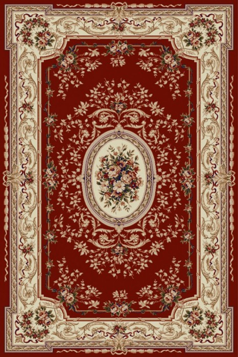 Covor Model Lotos 568-210, Marime 50 x 80 cm, Rosu, Inaltime Fir 8 mm, Antialergic, Polipropilena, Living, Dormitor, Sufragerie, Birou