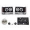 Set faruri Jeep Grand Cherokee (Z) 01.1994-1998, partea Stanga+Dreapta, Tuning, Fata, cu Lucas; Tip=USA; H1+H3; manual; negru, transparent; tuning; O