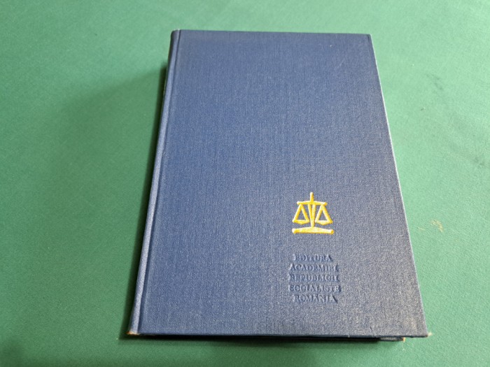 ISTORIA DREPTULUI ROM&Acirc;NESC / VOL. I / VLADIMIR HANGA/ 1980 * 04