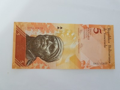 Venezuela 5 Bolivares 2014 Noua foto