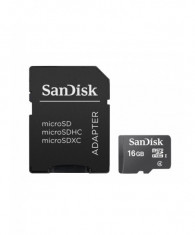 Micro secure digital card sandisk 16gb include adaptor (pentru adaptor) foto