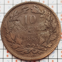 1500 Luxemburg Luxembourg 10 centimes 1855 Willem III (uzata) km 23