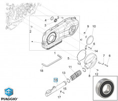 Rulment 15x35x11 original capac transmisie Aprilia - Gilera - Piaggio - Vespa 125-150-200-250-300cc foto