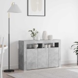vidaXL Bufet Gri din beton 116 x 30 x 75 cm Lemn compozit 3333879