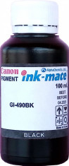 Cerneala Refill Profesionala Compatibila Canon, GI-490BK, 100 ml. Black foto