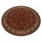 Covor de l&acirc;nă KASHQAI 4362 200 cerc ornament vin roșu / bej, cerc 160 cm