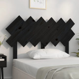 Tablie de pat, negru, 122,5x3x80,5 cm, lemn masiv de pin GartenMobel Dekor, vidaXL
