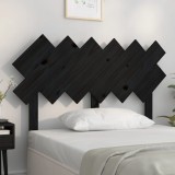 Cumpara ieftin Tăblie de pat, negru, 122,5x3x80,5 cm, lemn masiv de pin