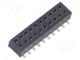 Conector şiruri pini mamă 20 PIN 1,27mm gold flash SMT - SAMTEC