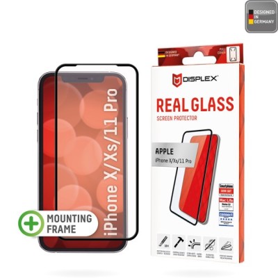 Folie pentru iPhone X / XS / 11 Pro - Displex Real Glass Full Cover - Black foto