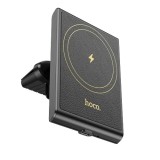 Suport Auto cu Incarcare Wireless, Hoco HW19, Compatibil MagSafe, 15W, Negru