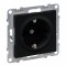 Priza schuko simpla 2P+T borne automate Legrand Suno negru 721420